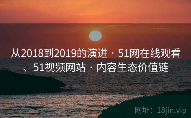 从2018到2019的演进 · 51网在线观看、51视频网站 · 内容生态价值链
