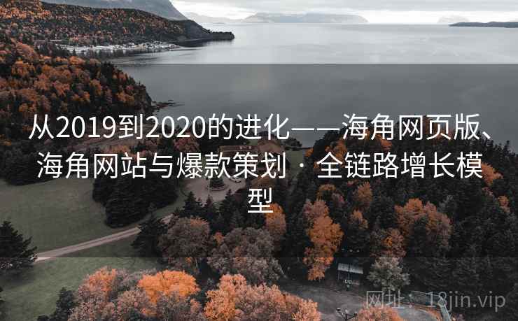 从2019到2020的进化——海角网页版、海角网站与爆款策划 · 全链路增长模型