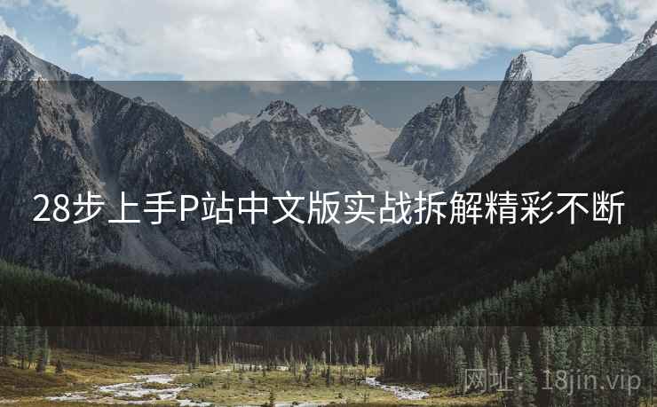 28步上手P站中文版实战拆解精彩不断